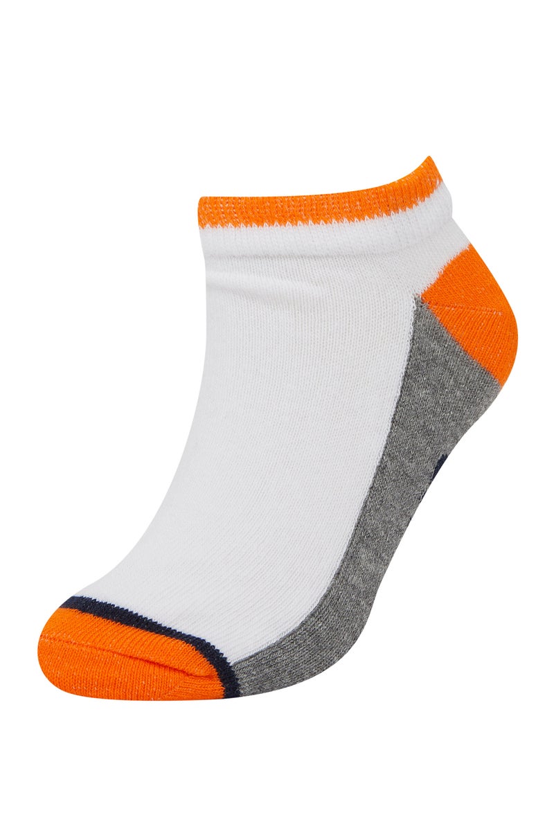 DeFacto White Boy Boy Patterned 5 Pack Booties Socks Casual - Image 3